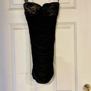 Black sexy mini dress